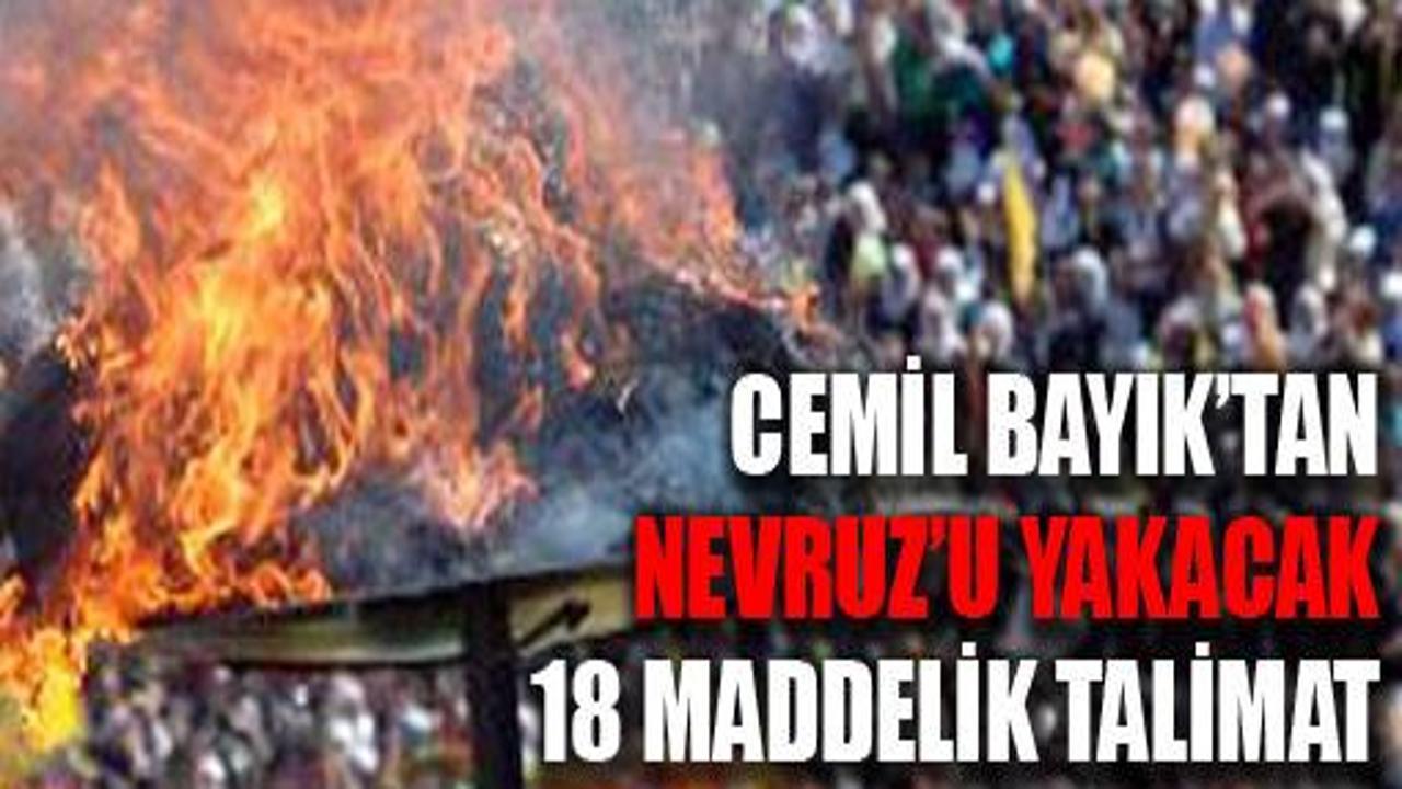 PKK'nın 18 maddelik Nevruz'u yakma talimatı