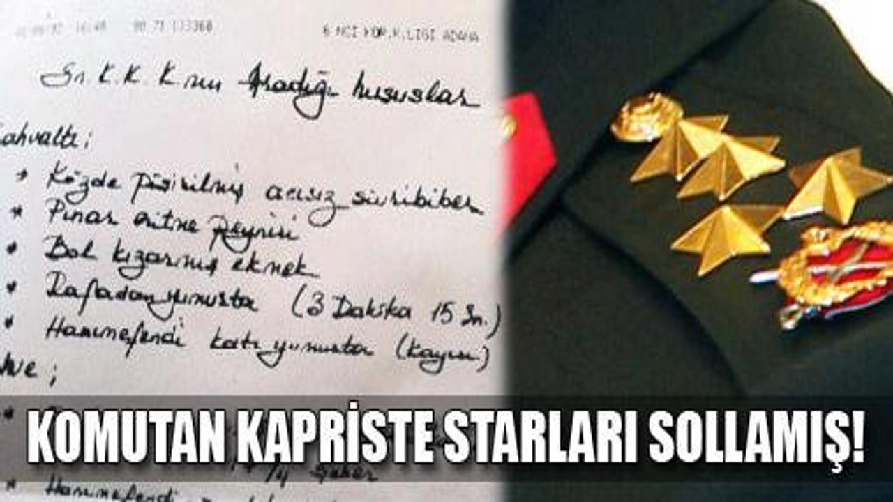 Komutan kapriste starları bile sollamış
