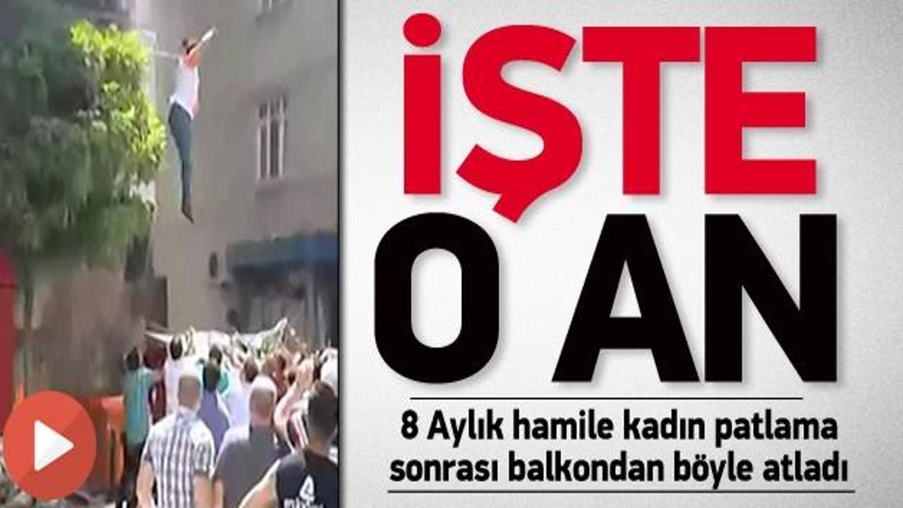 8 aylık hamile kadın balkondan b&ouml;yle atladı