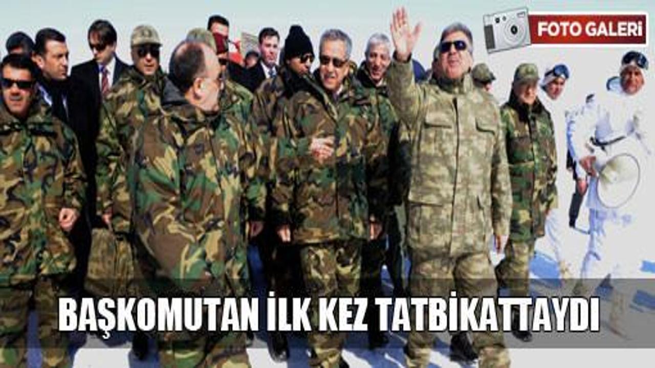 Başkomutan ilk kez tatbikattaydı