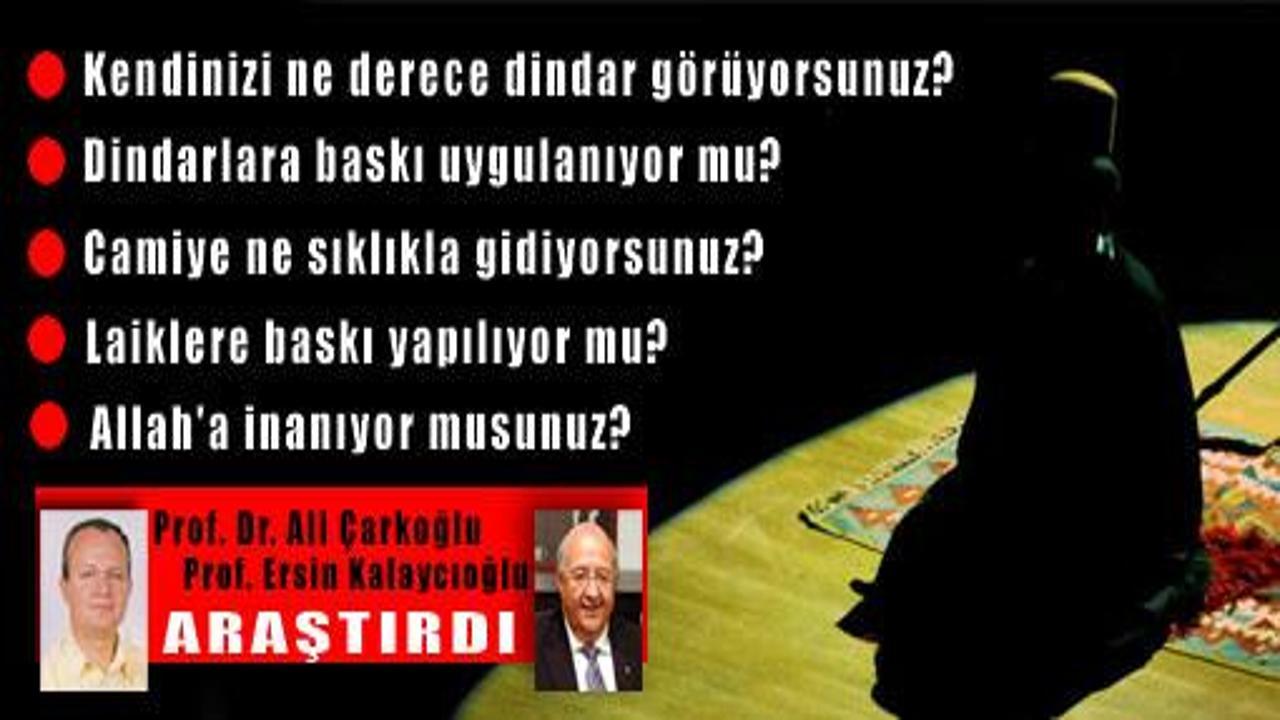 Türkiye'de Allah'a inanç oranı ANKET'i