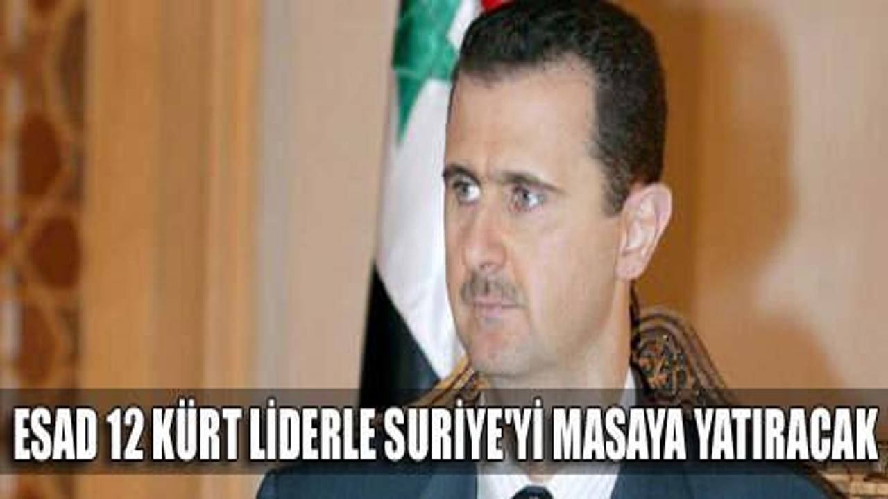 Esad 12 Kürt liderle Suriye'yi konuşacak