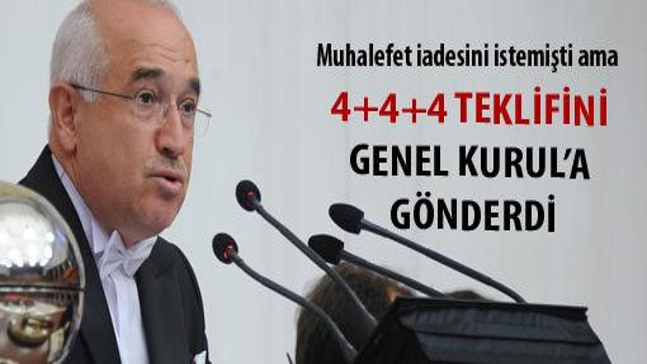 Çiçek, 4+4+4'ü Genel Kurul'a gönderdi