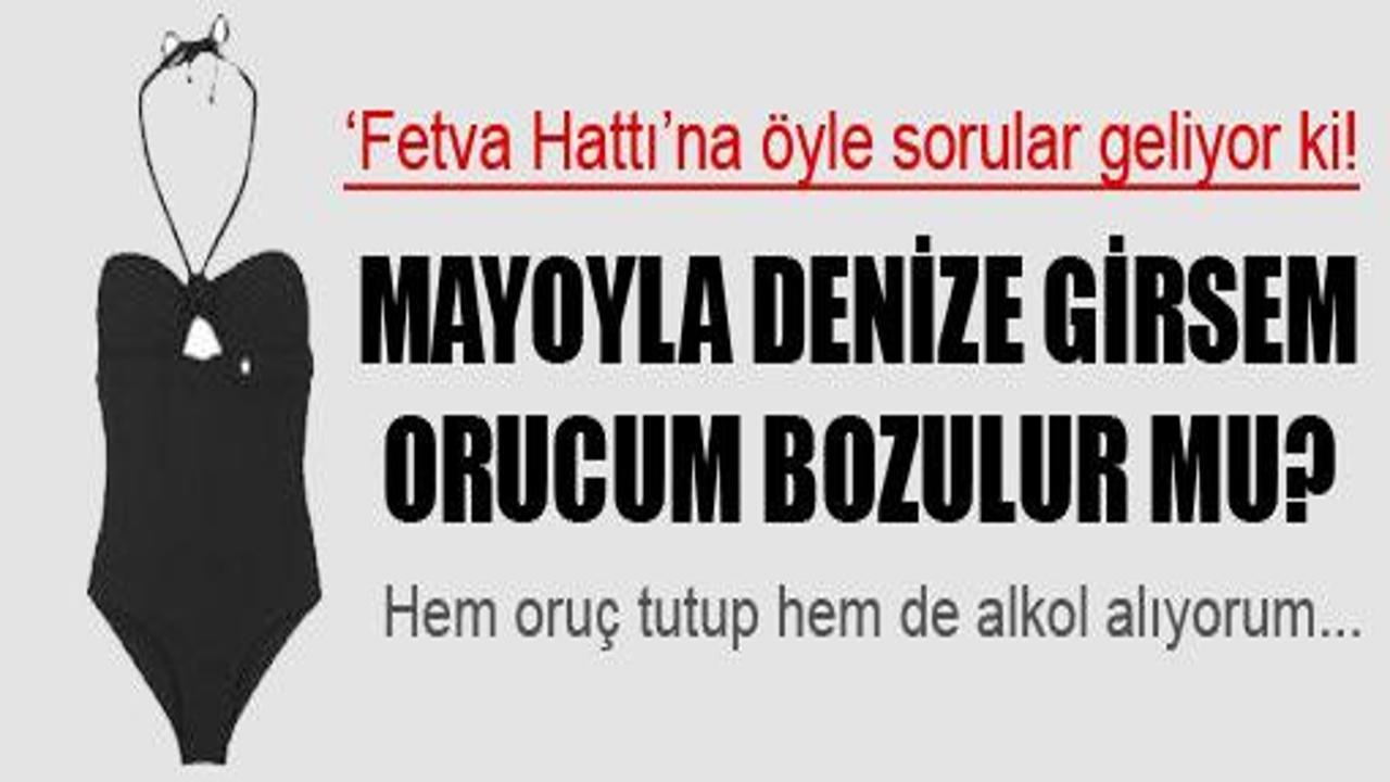 Mayoyla denize girsem orucum bozulur mu?