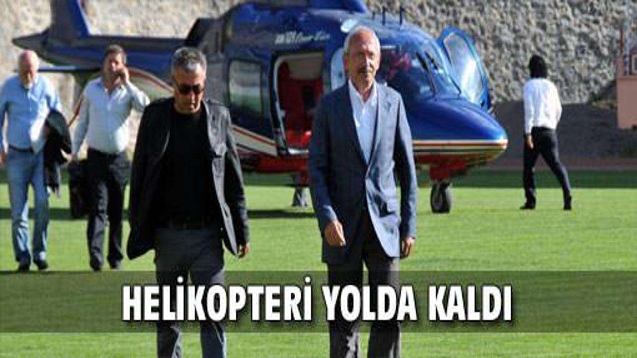 Kılıçdaroğlu'nun helikopteri yolda kaldı