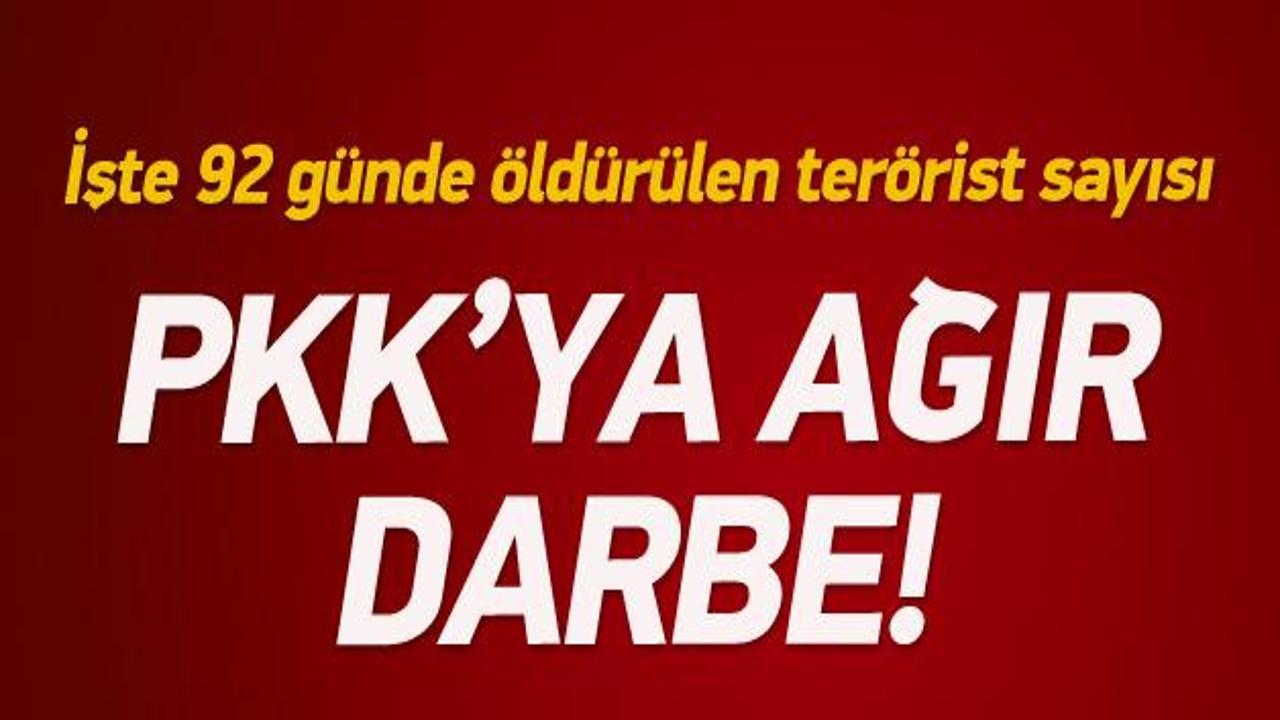 92 günde 1707 terörist etkisiz hale getirildi
