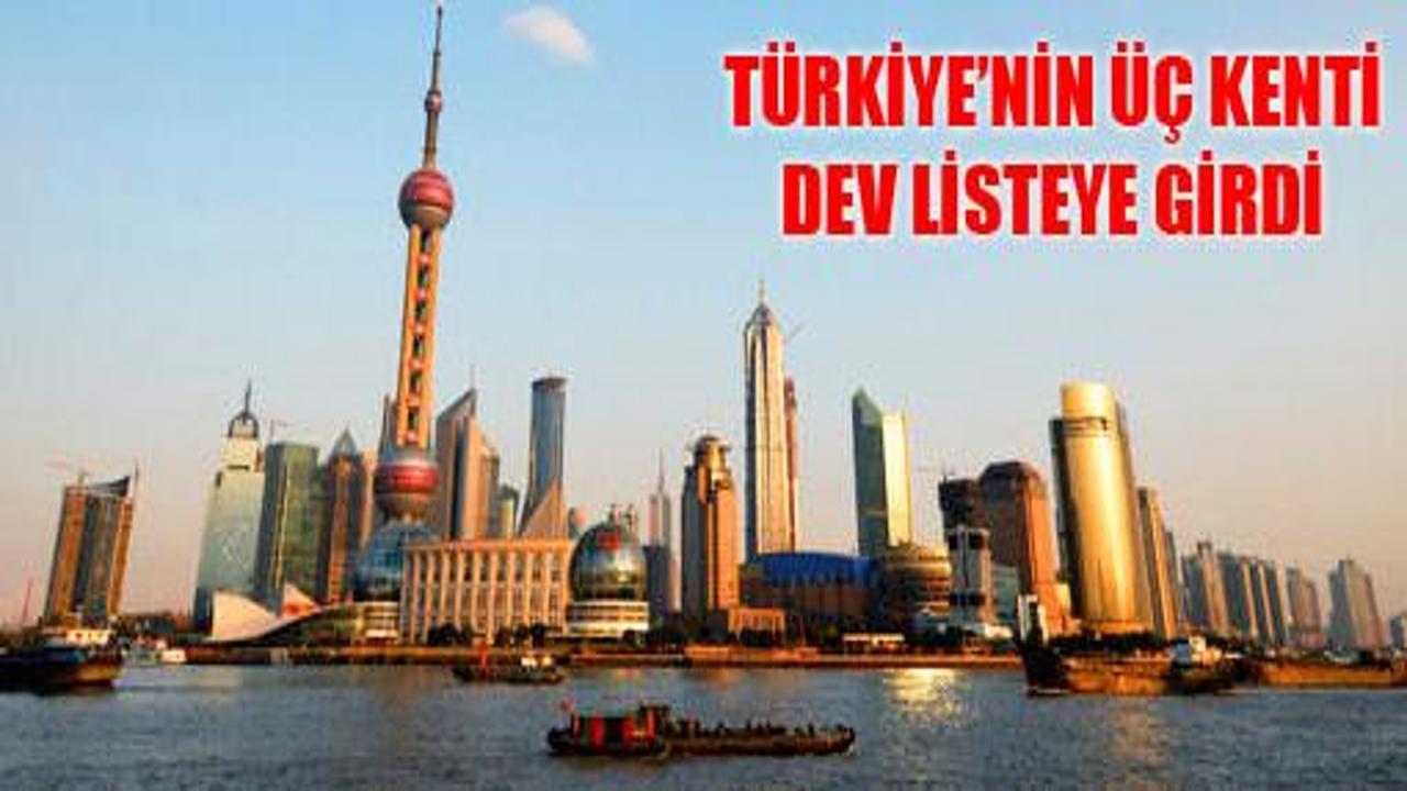 Türkiye'nin üç kenti büyüme listesinde