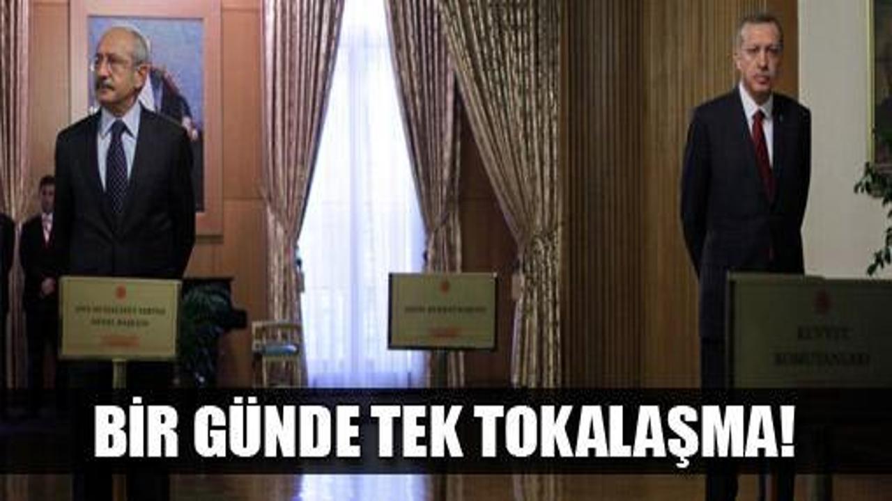Erdoğan'la Kılıçdaroğlu el sıkışmış!