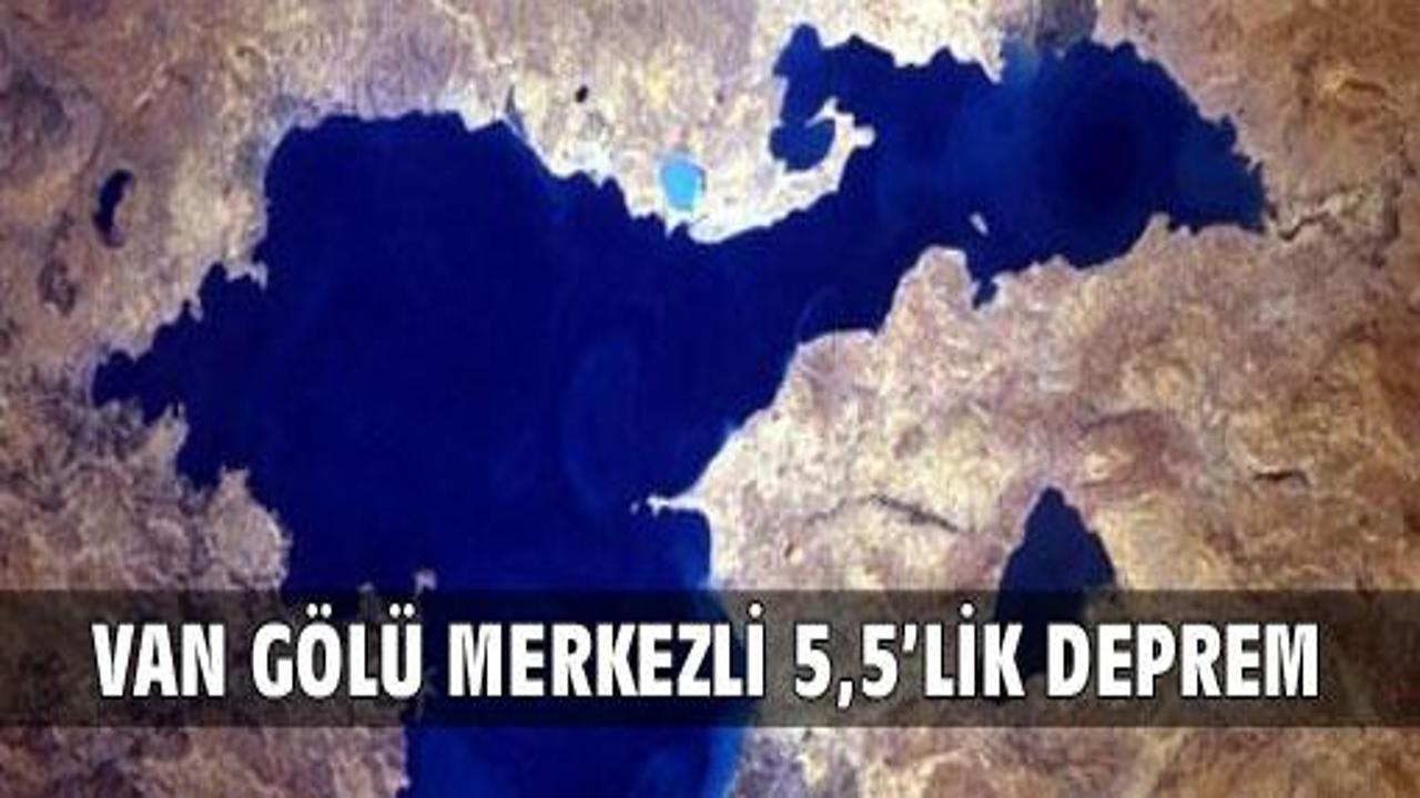 Van Gölü merkezli 5,5'lik deprem