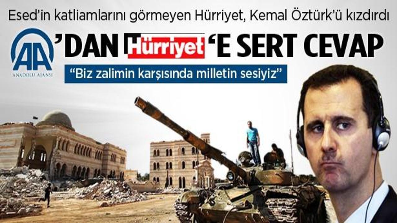 AA'dan Hürriyet'e sert cevap
