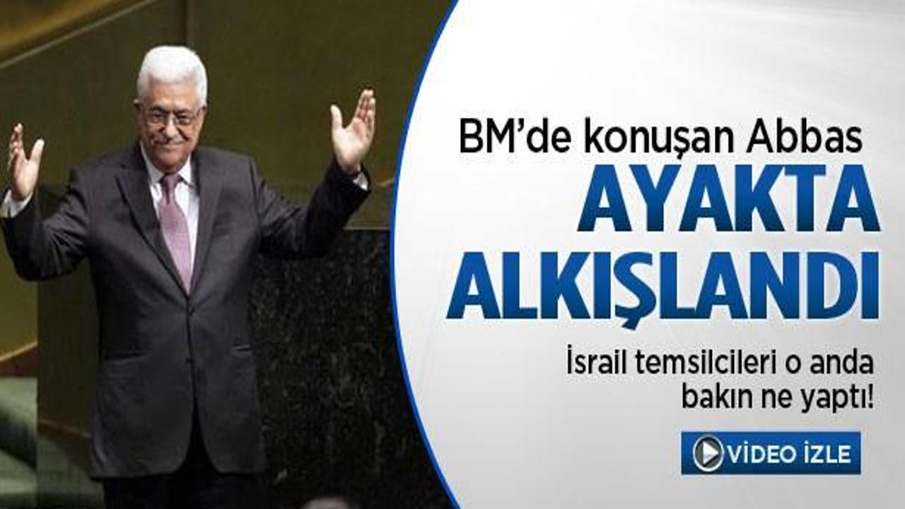 Abbas konuştu, BM ayakta alkışladı VİDEO