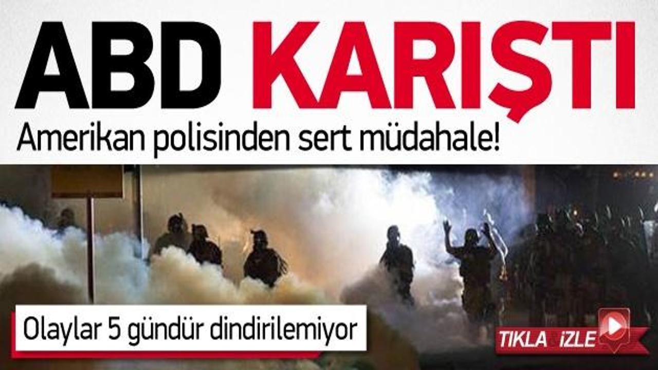 ABD polisinden protestoculara &ccedil;ok sert m&uuml;dahale