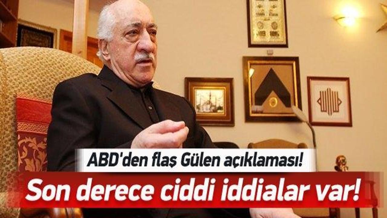 ABD'den flaş 'Fethullah Gülen' açıklaması