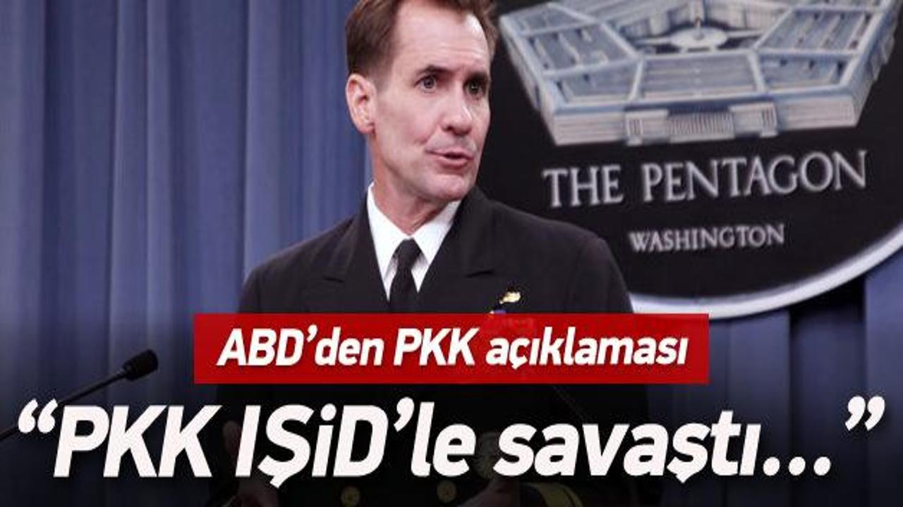 ABD'den kritik PKK açıklaması