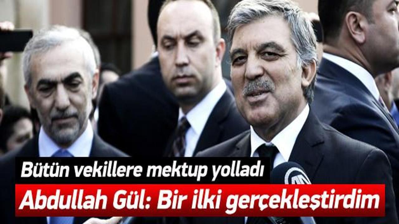 Abdullah Gül'den vekillere mektup