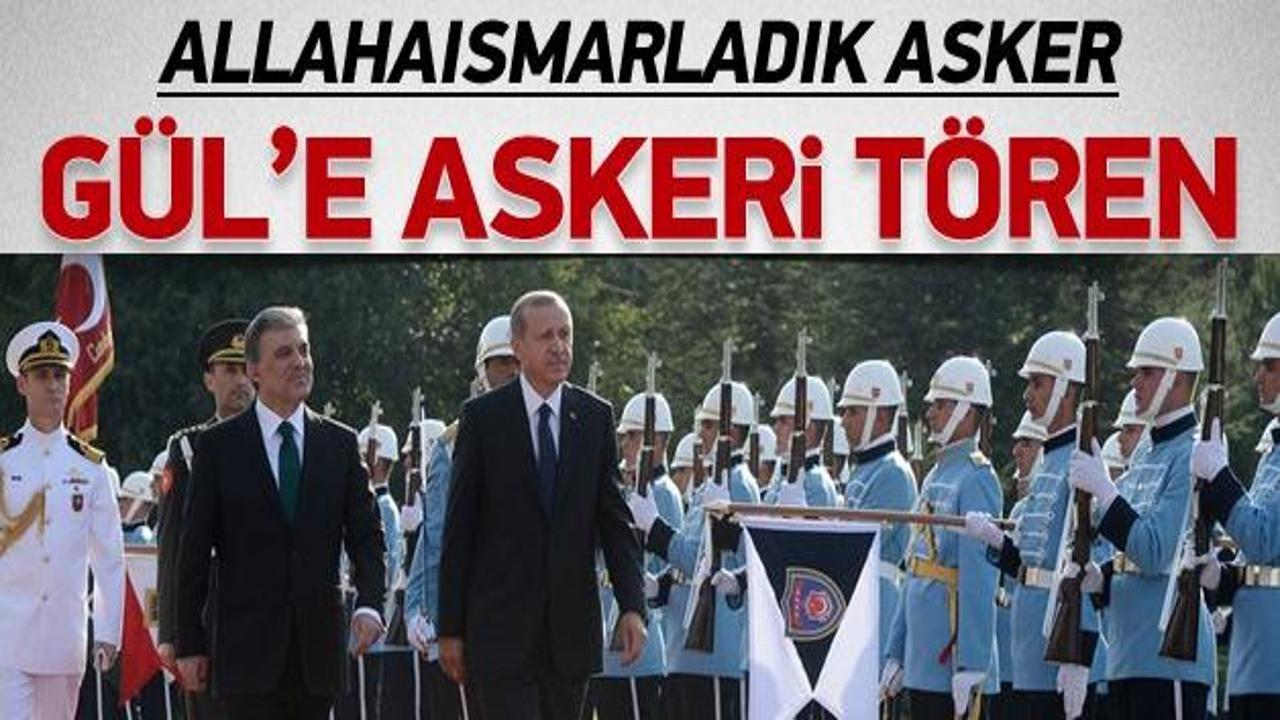 Abdullah Gül'e askeri törenle veda
