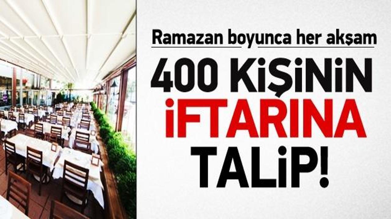 Ağababa 400 kişinin iftarına talip oldu