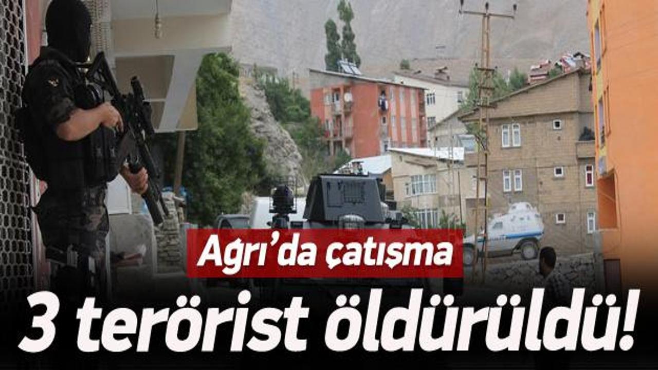Ağrı’da çatışma: 3 terörist öldürüldü