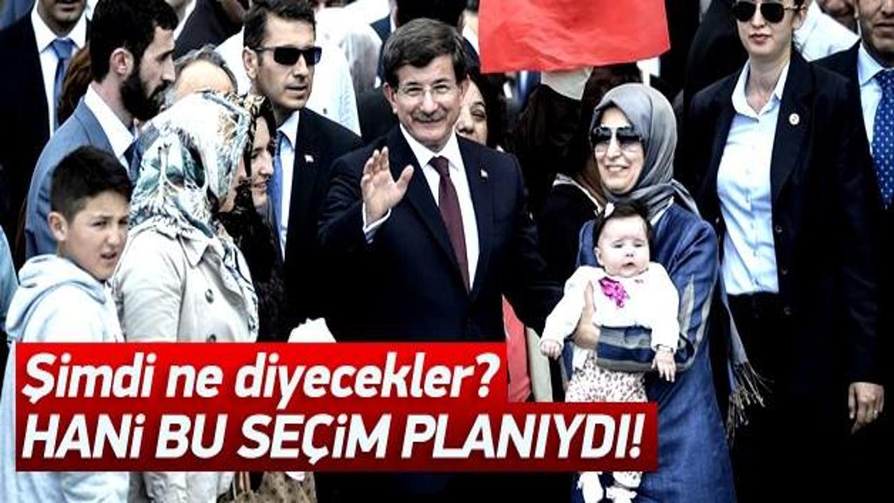Ahmet Davutoğlu: Hani bu seçim planıydı!