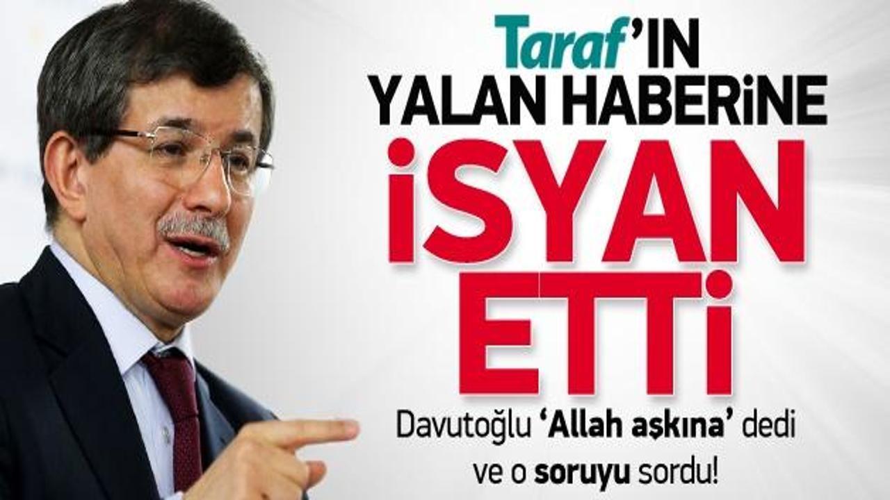 Ahmet Davutoğlu isyan etti