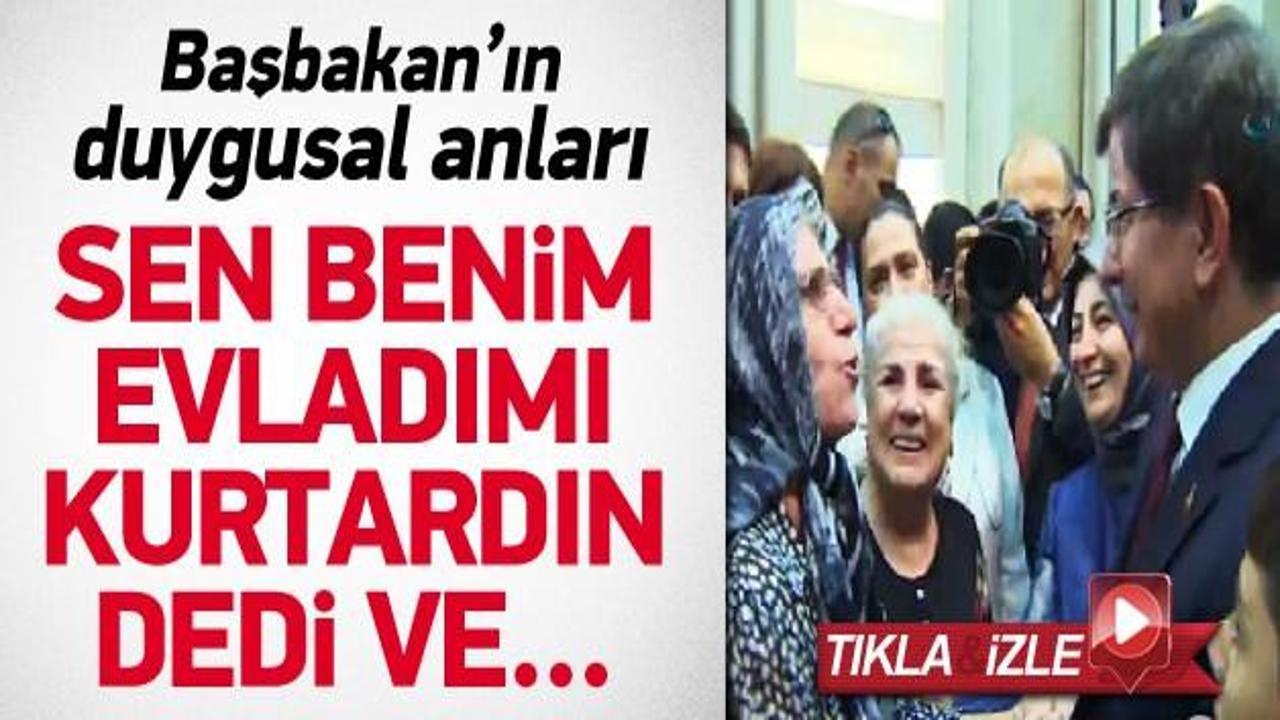 Ahmet Davutoğlu'nun duygusal anları