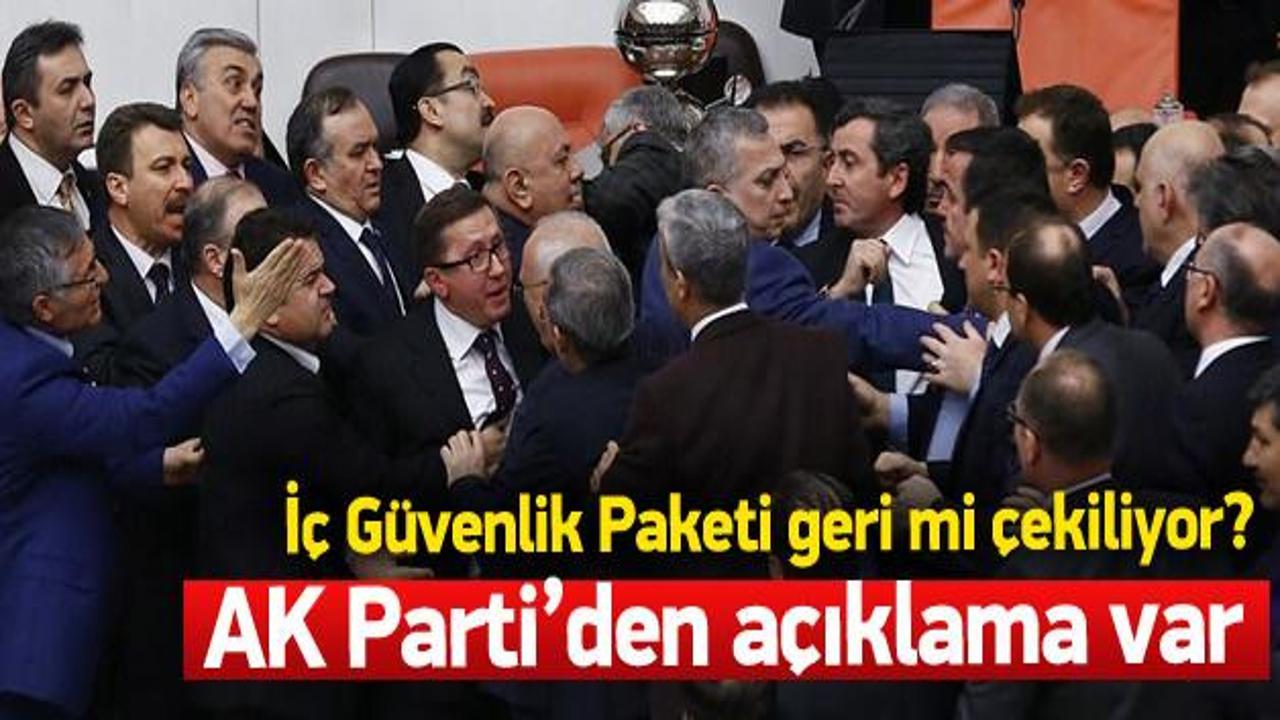 AK Parti'den İç Güvenlik Paketi açıklaması