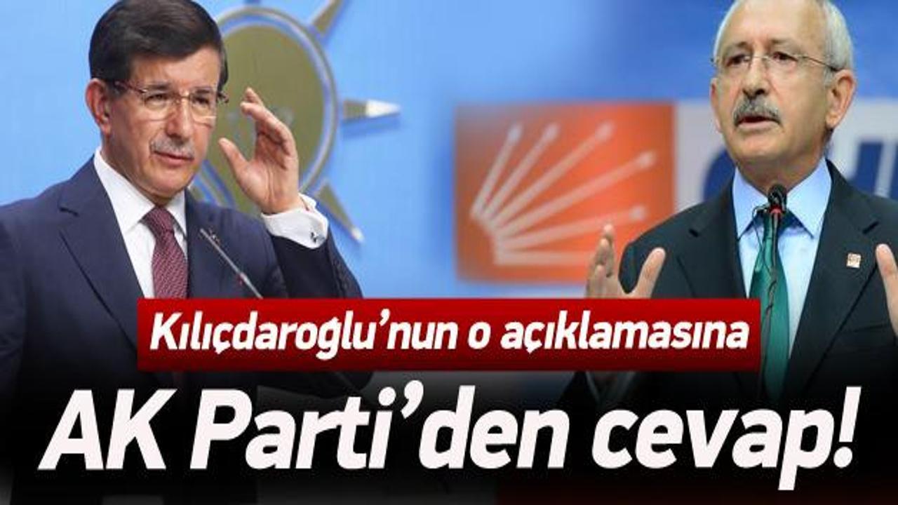 AK Parti'den Kılıçdaroğlu'na cevap