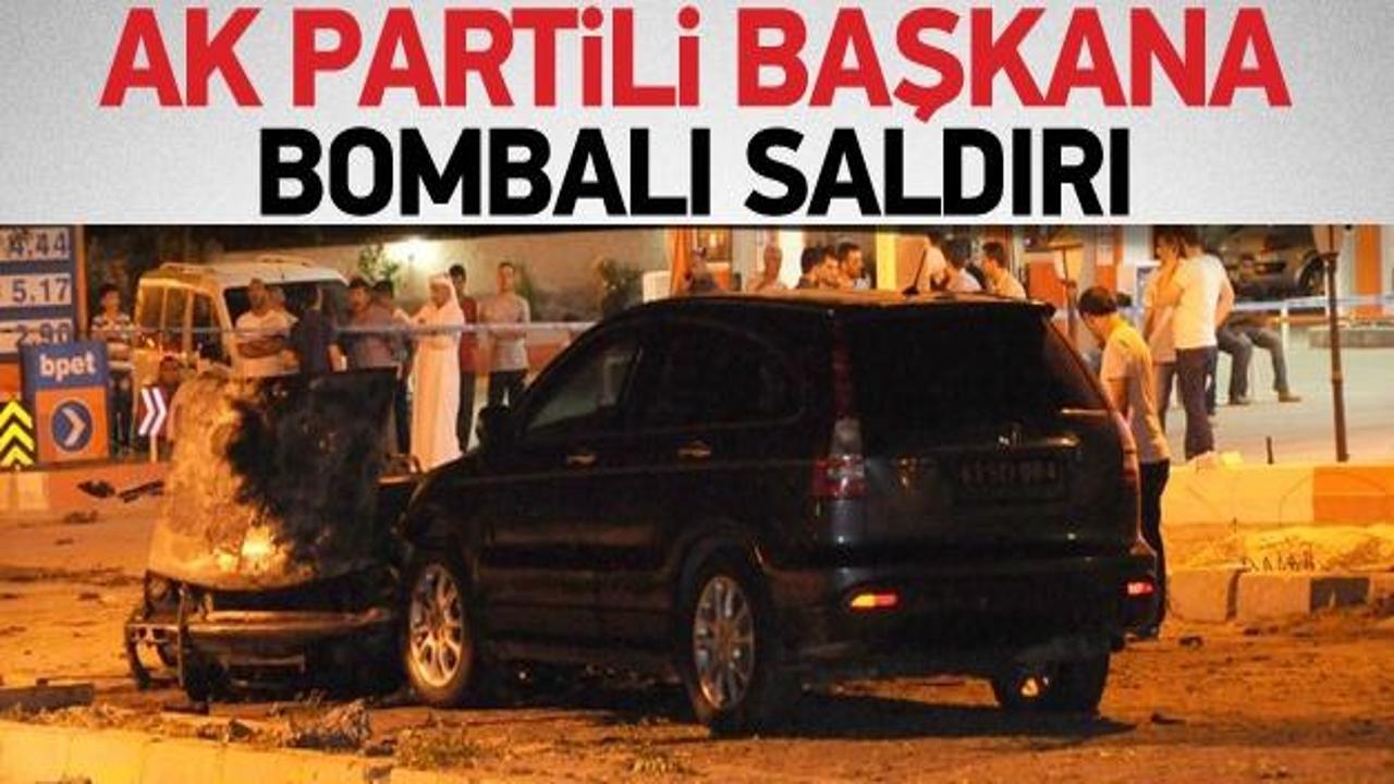 AK Partili başkanın geçişi sırasında patlama!