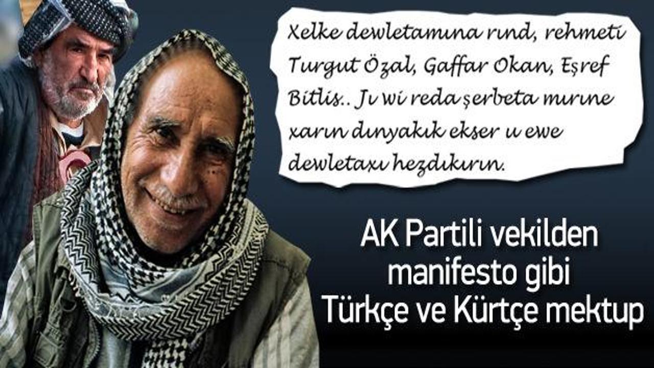 AK Partili vekilden Türk ve Kürtlere tarihi çağrı
