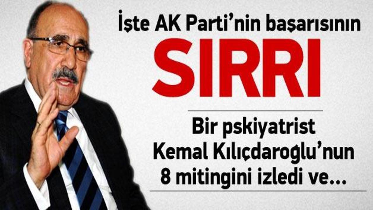 AK Parti'nin başarısının sırrını açıkladı