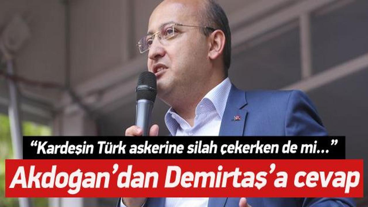 Akdoğan’dan, Demirtaş’a cevap