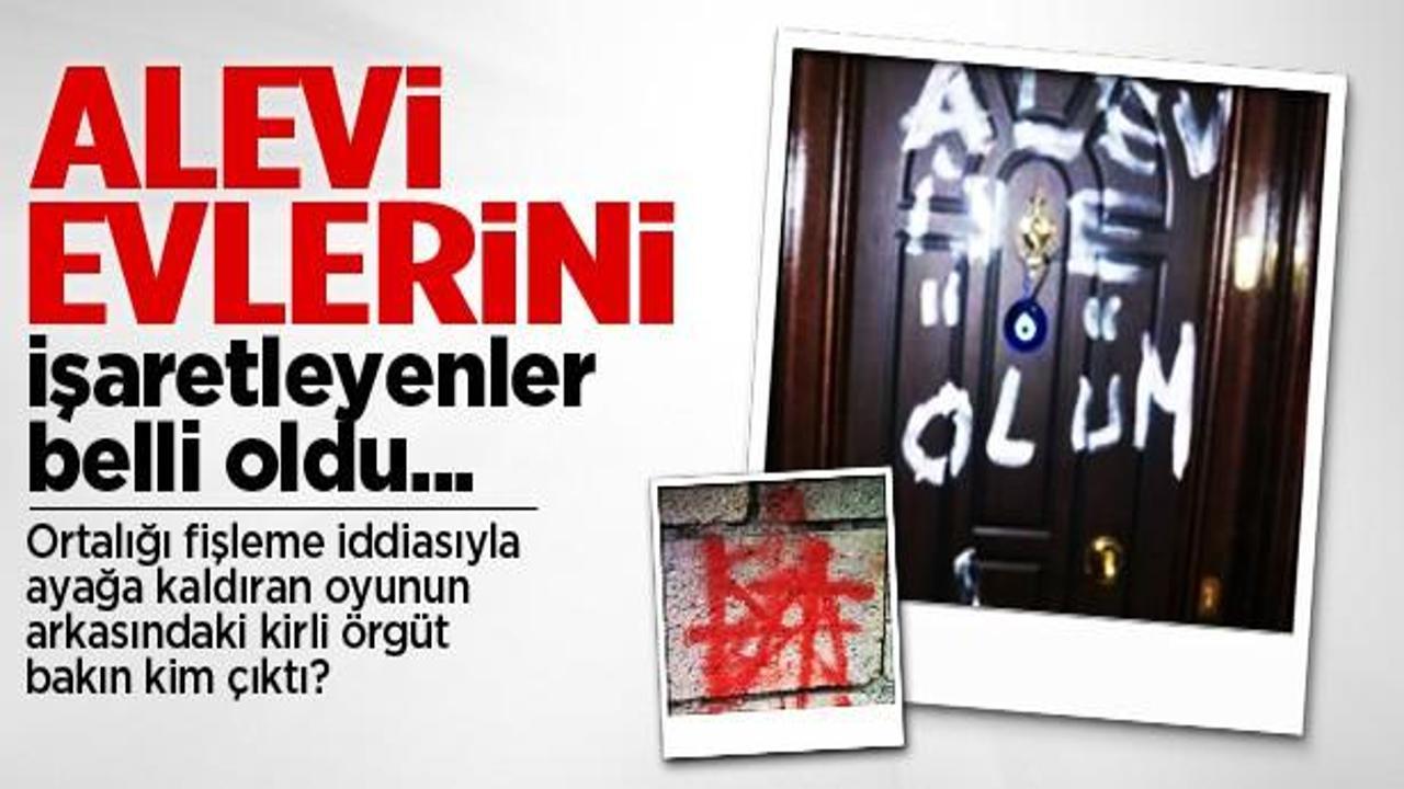 Alevi evlerini DHKP-C'liler işaretlemiş
