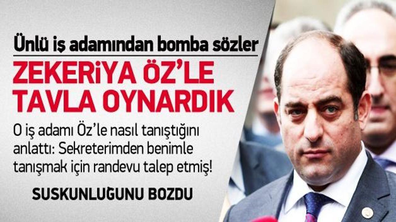 Ali Ağaoğlu: Zekeriya Öz'le tavla oynardık
