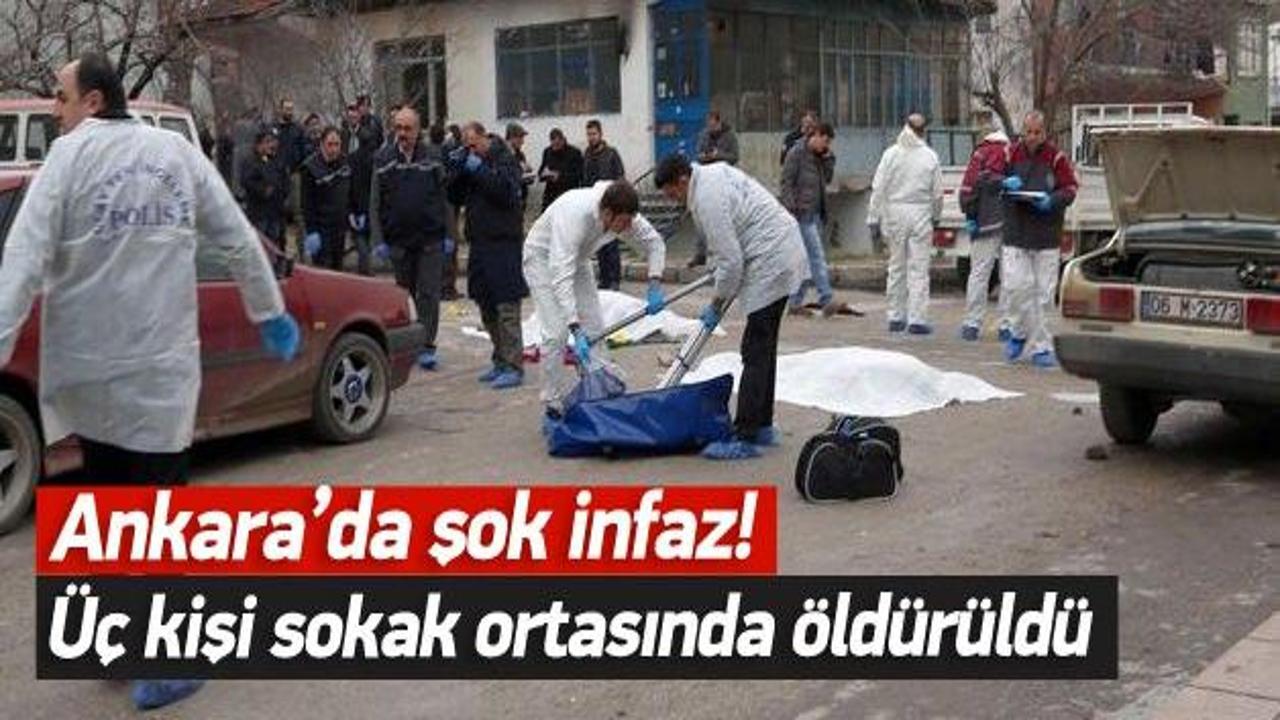 Ankara'da sokak ortasında infaz: 3 ölü
