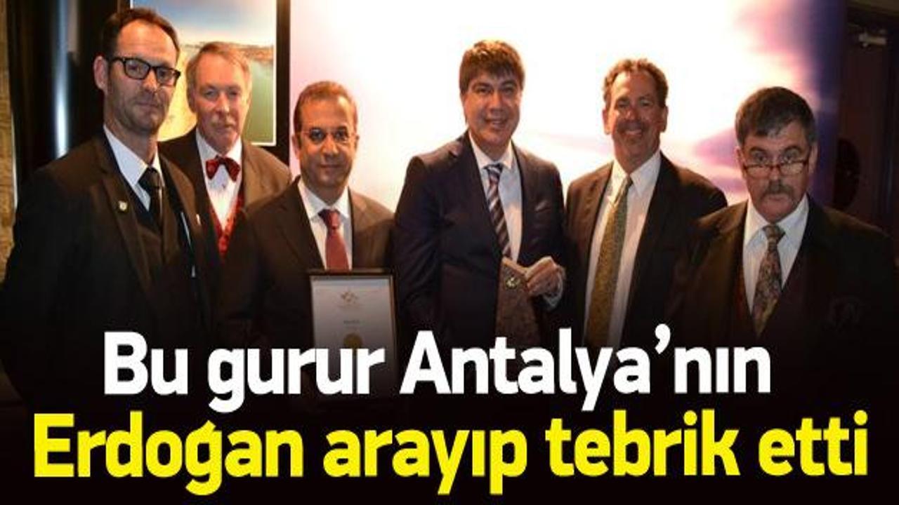 Antalya&rsquo;ya d&uuml;nya &ouml;d&uuml;l&uuml;: &Ccedil;i&ccedil;ek A&ccedil;an Şehir!