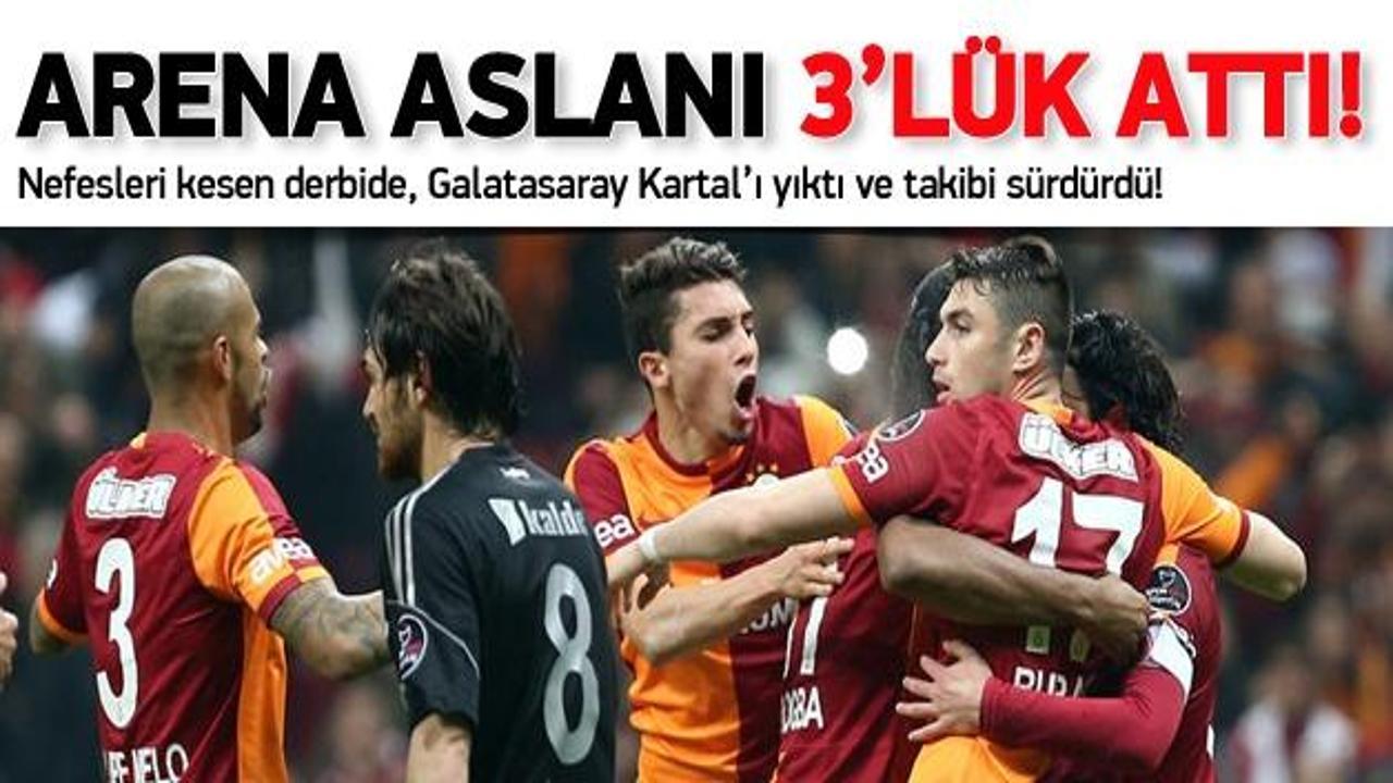 Arena'da derbiye Aslan pen&ccedil;esi!