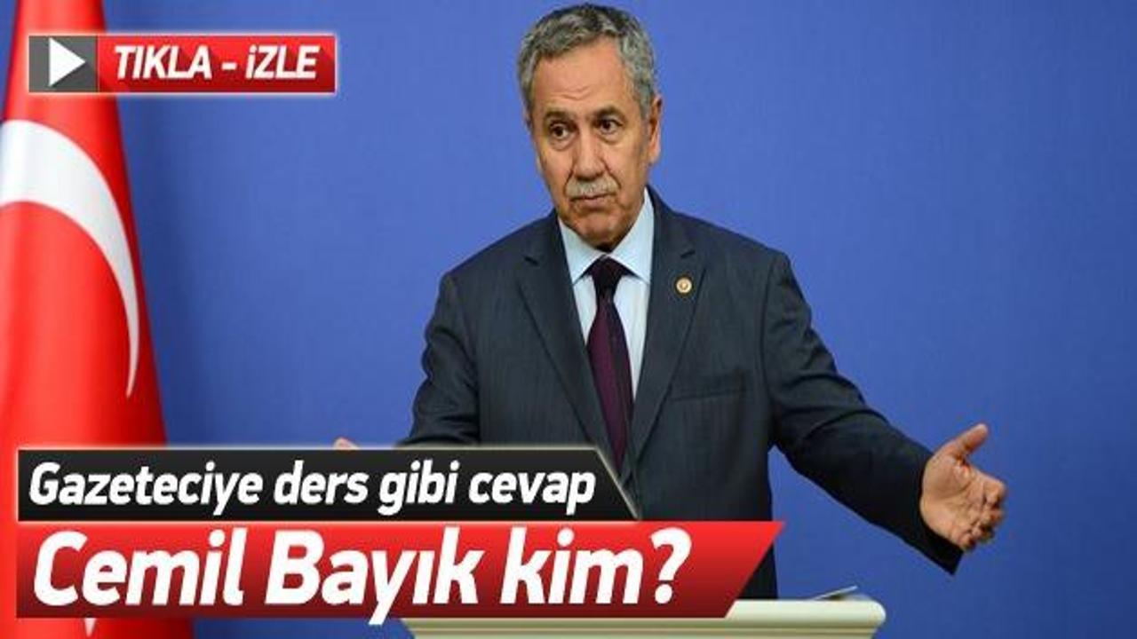 Arınç: Cemil Bayık kim? - Haber 7 SİYASET