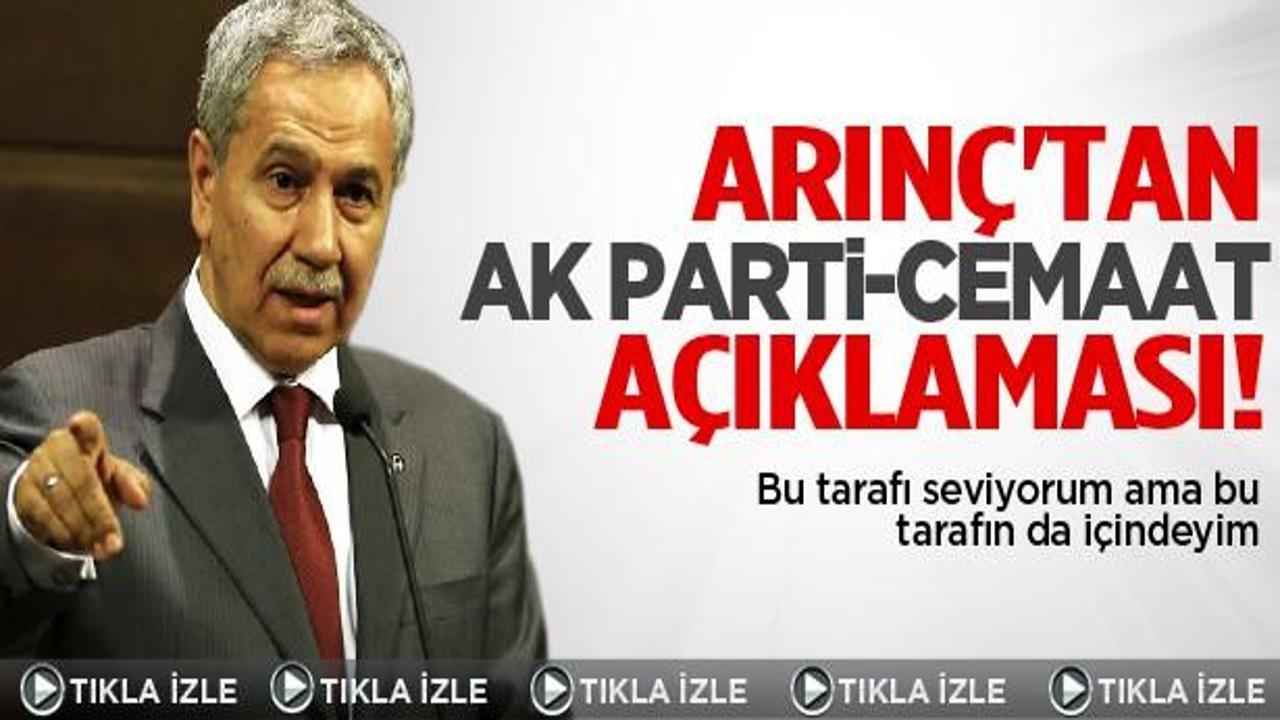 Arınç'tan Fethullah Gülen-AK Parti açıklaması