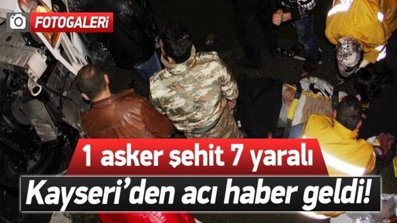 Askeri ambulans kanala uçtu: 1 asker şehit!