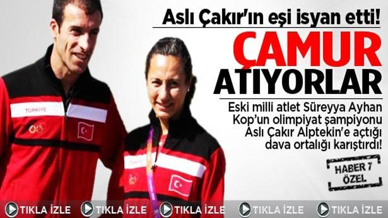 Aslı &Ccedil;akır'ın eşi: &Ccedil;amur atıyorlar, karaktersizlik!