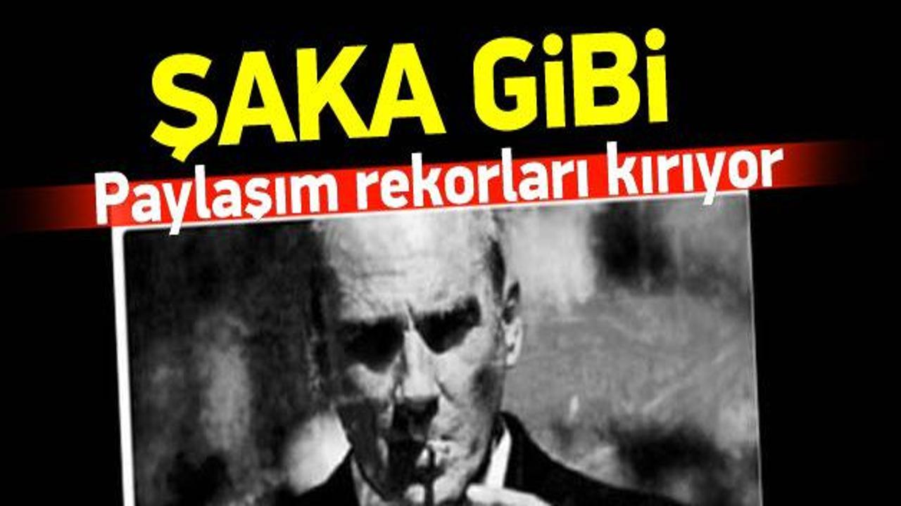 Atatürk sanıldı, paylaşım rekorları kırıyor