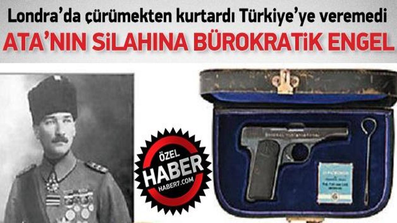 Atatürk'e hediye edilen silah Türkiye'ye gelemiyor