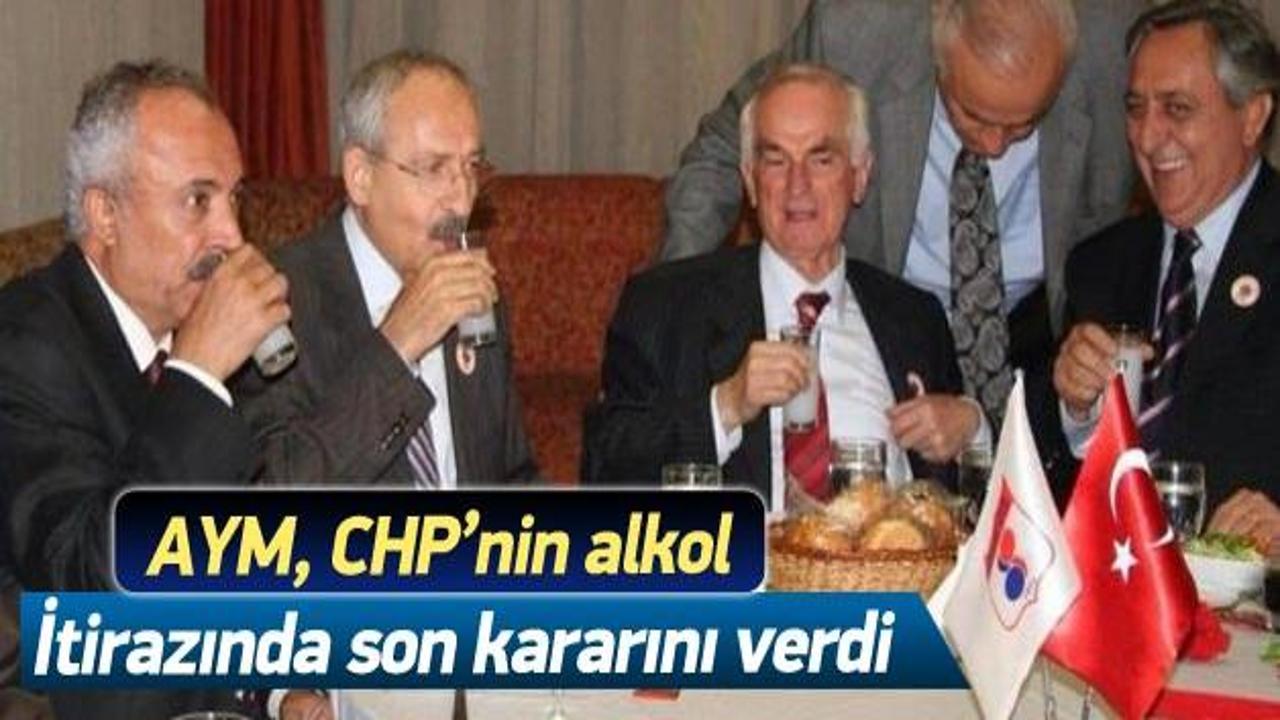AYM'den CHP'nin alkol başvurusuna ret