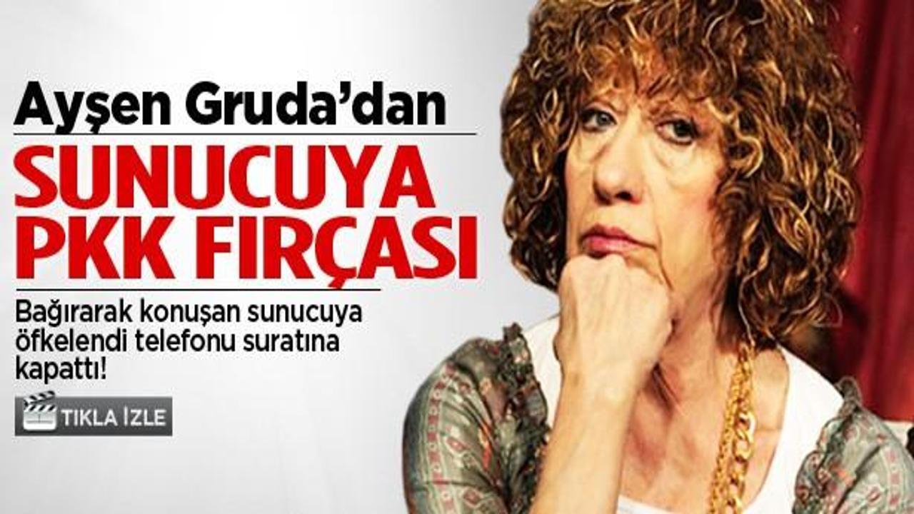 Ayşen Gruda, sunucuyu fena azarladı