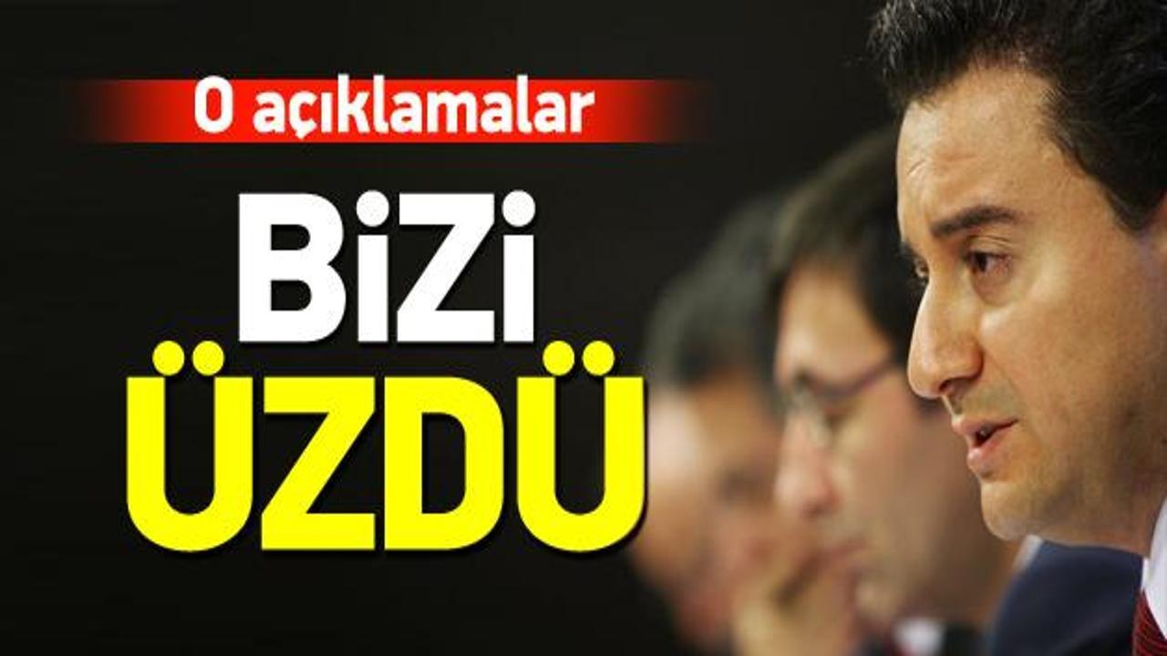 Babacan: Kılıçdaroğlu'nun açıklamaları bizi üzdü