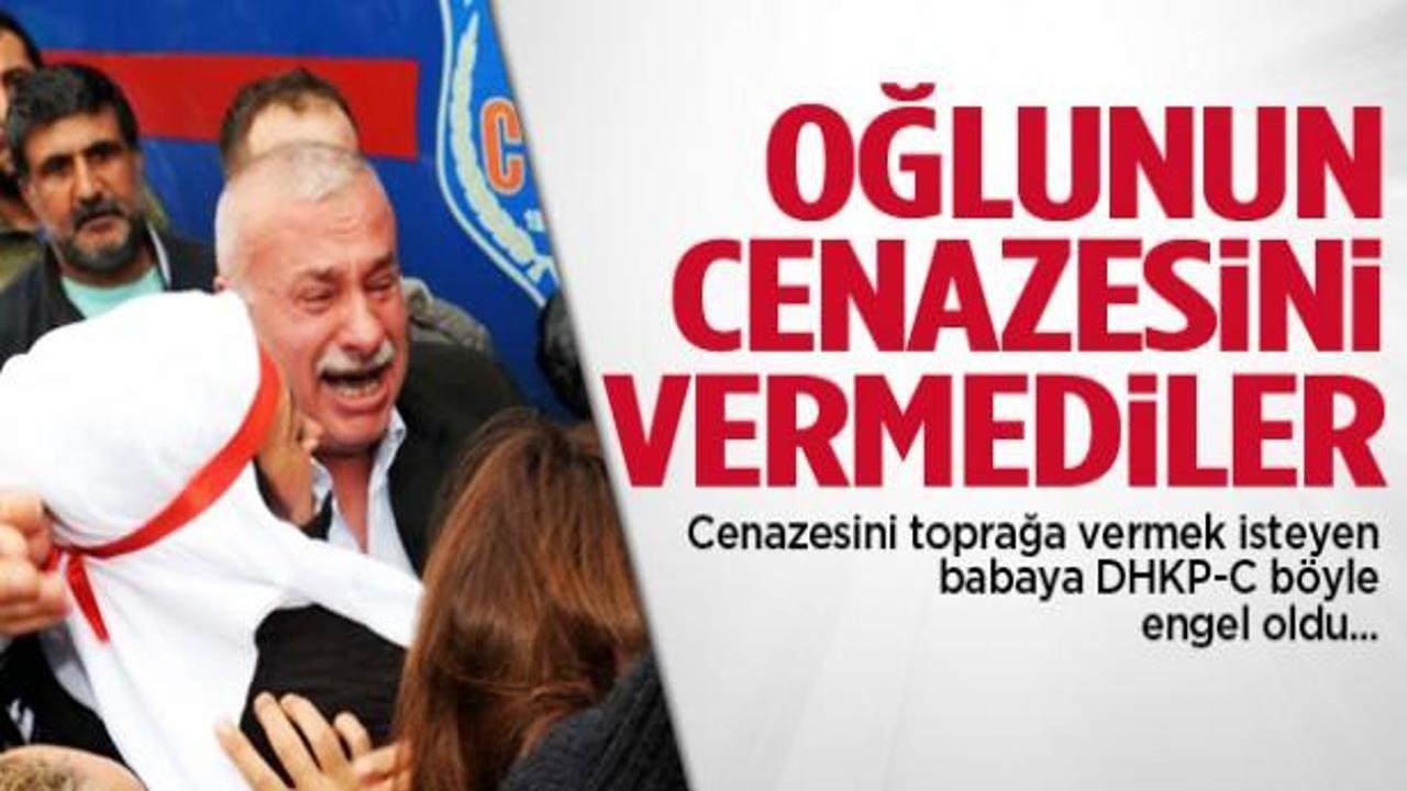 Babaya oğlunun cenazesini bile vermediler