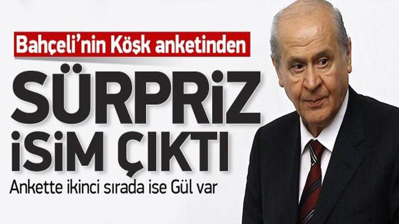 Bahçeli'nin Köşk anketinden sürpriz isim çıktı