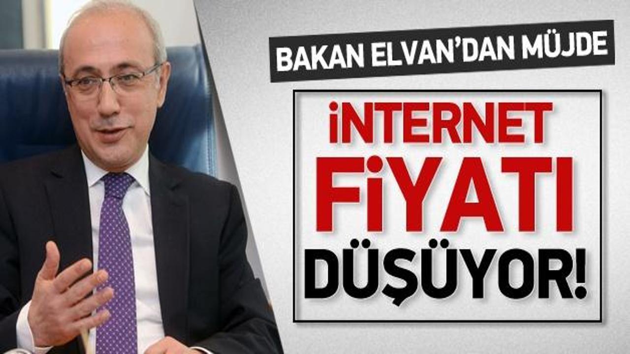 Bakan Elvan'dan internet müjdesi!