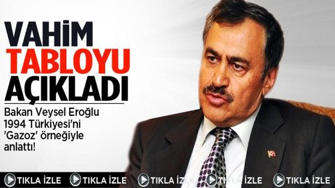 Bakan Eroğlu: Gazoz ile traş olanlar vardı