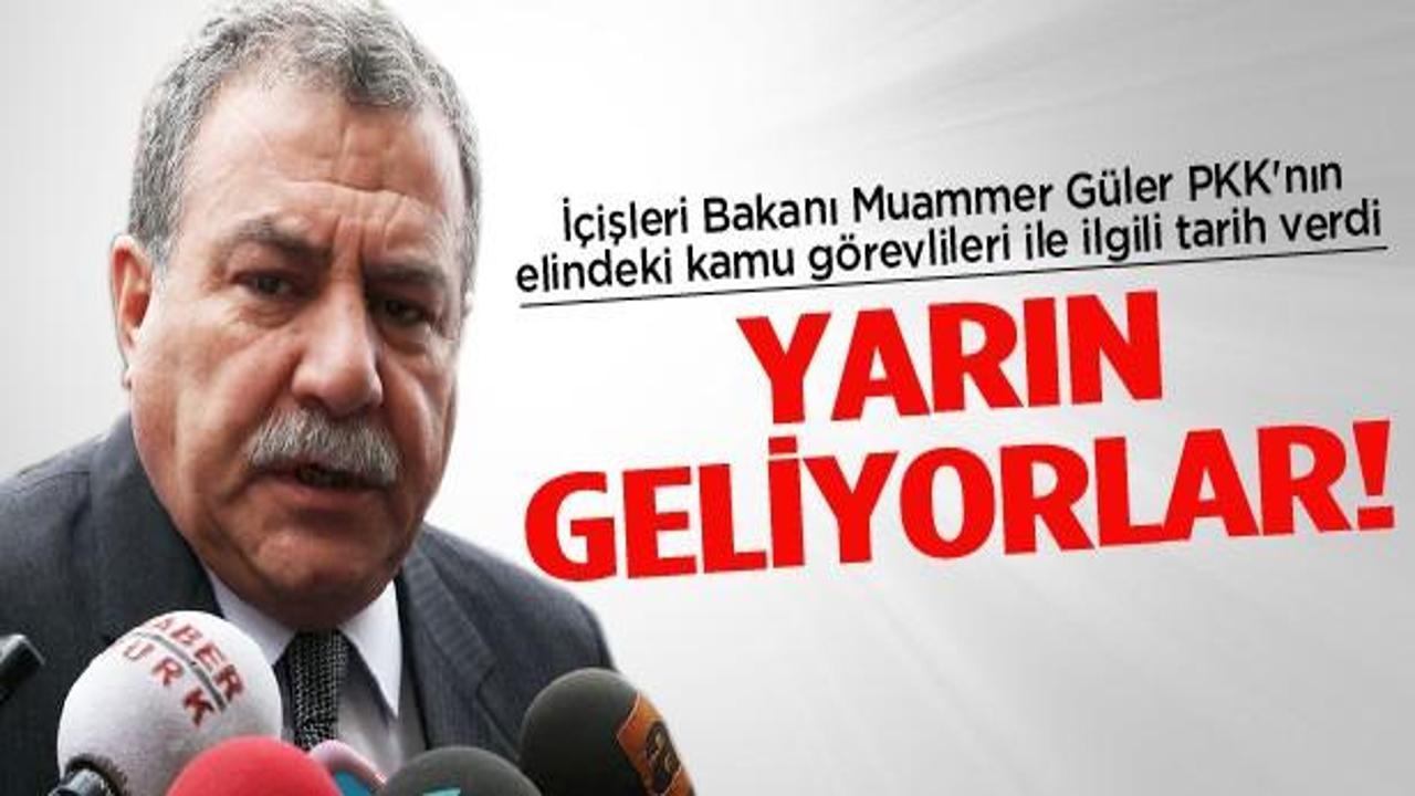 Bakan G&uuml;ler: PKK kamu g&ouml;revlilerini teslim ediyor